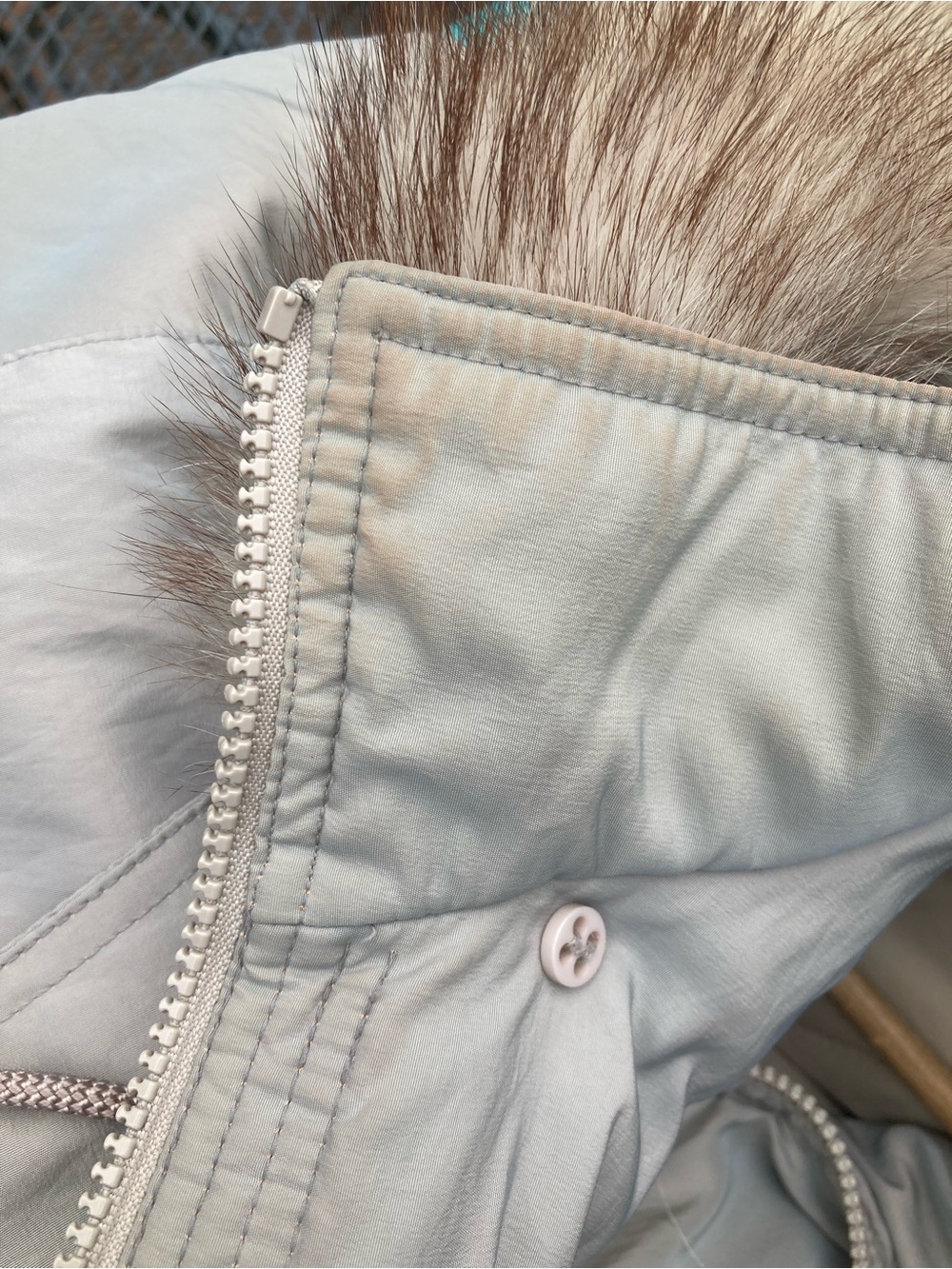 90s Coat Fur-Trimmed Hood - Picture 8 of 9